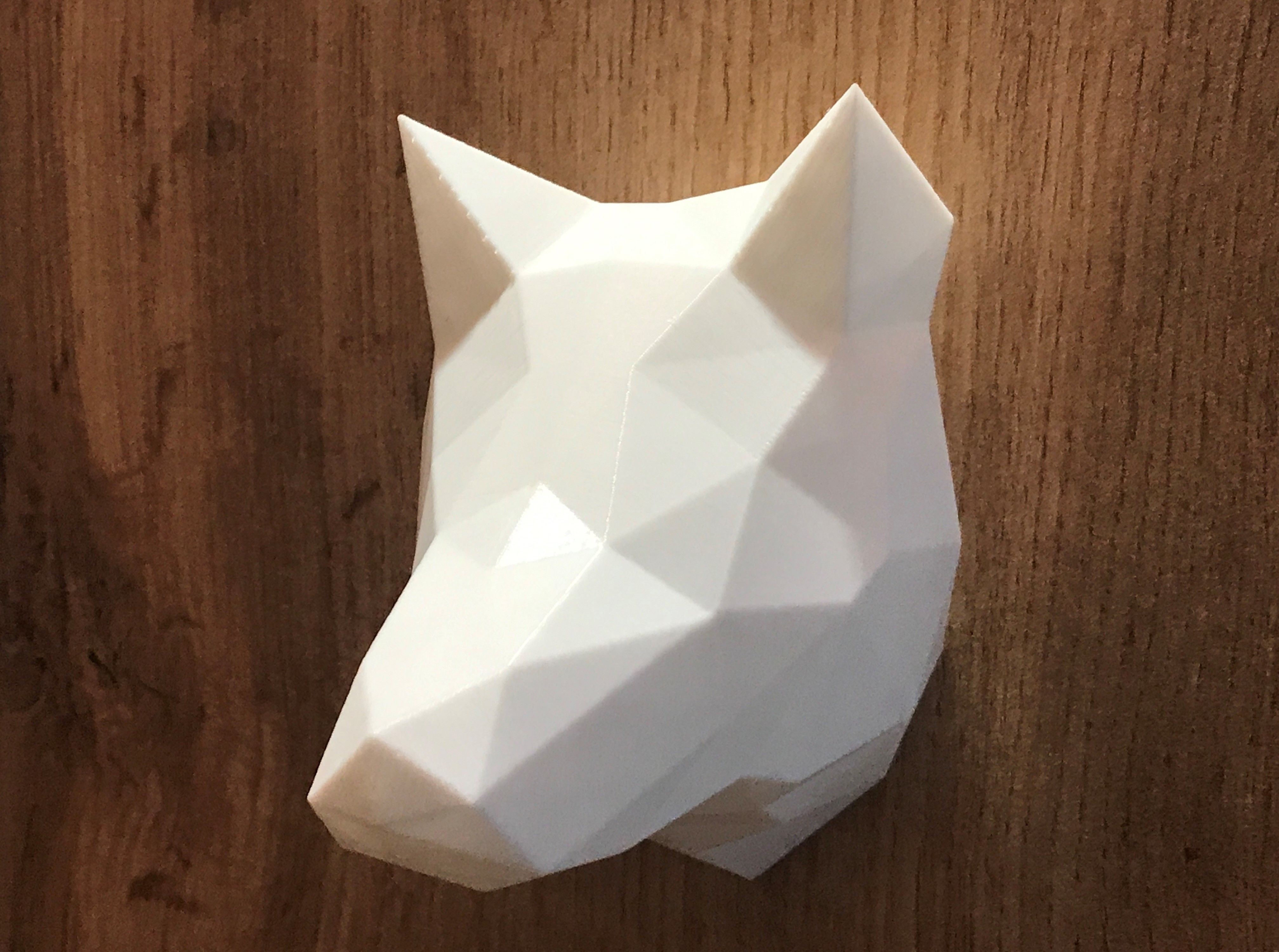 Fichier STL Tête de loup géométrique・Design pour imprimante 3D à