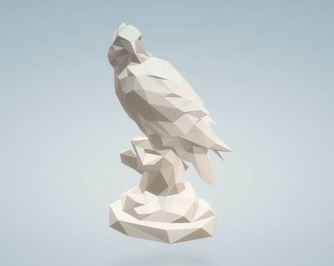 STL file Bird On The Rock ( Geometric ) 🐦・3D print design to download・Cults