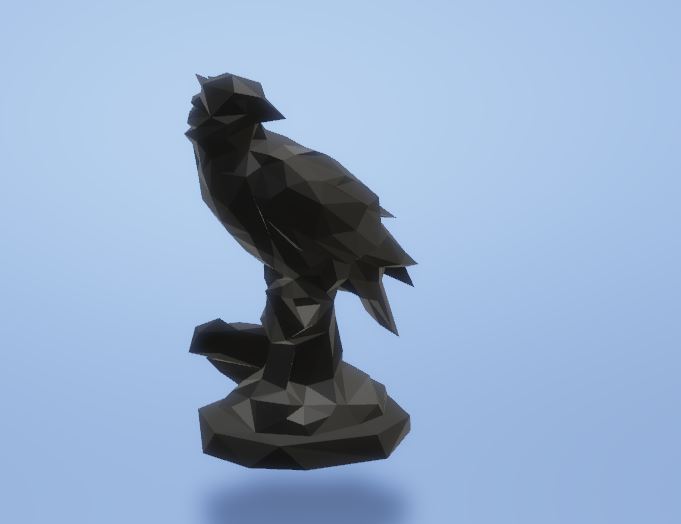 STL file Bird On The Rock ( Geometric ) 🐦・3D print design to download・Cults
