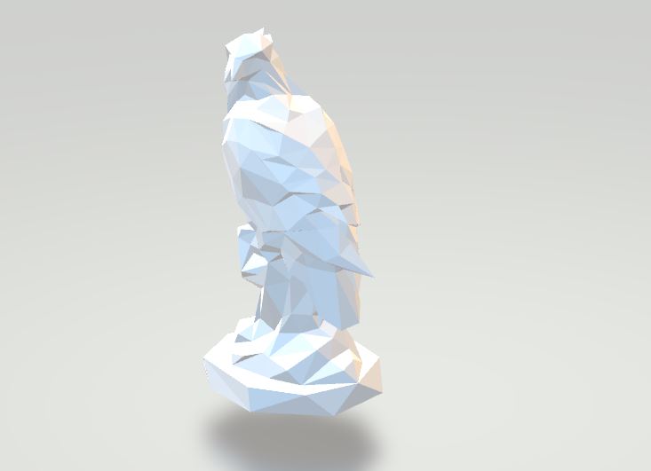 STL file Bird On The Rock ( Geometric ) 🐦・3D print design to download・Cults