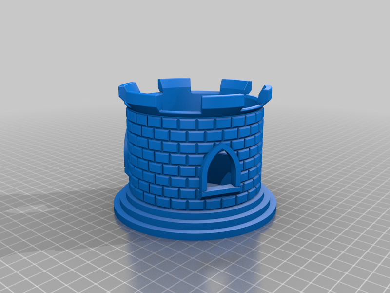 Castle Cup Holder 3D model