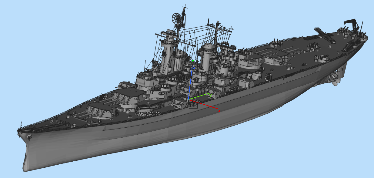 STL file warship・Template to download and 3D print・Cults