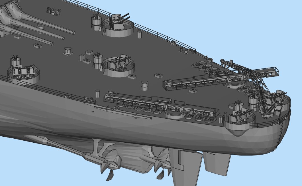 STL file warship・Template to download and 3D print・Cults