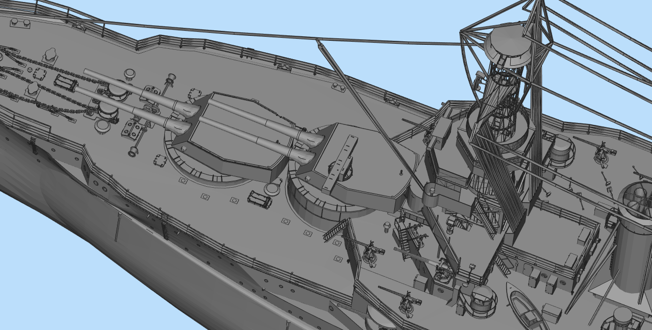 STL file warship・Template to download and 3D print・Cults