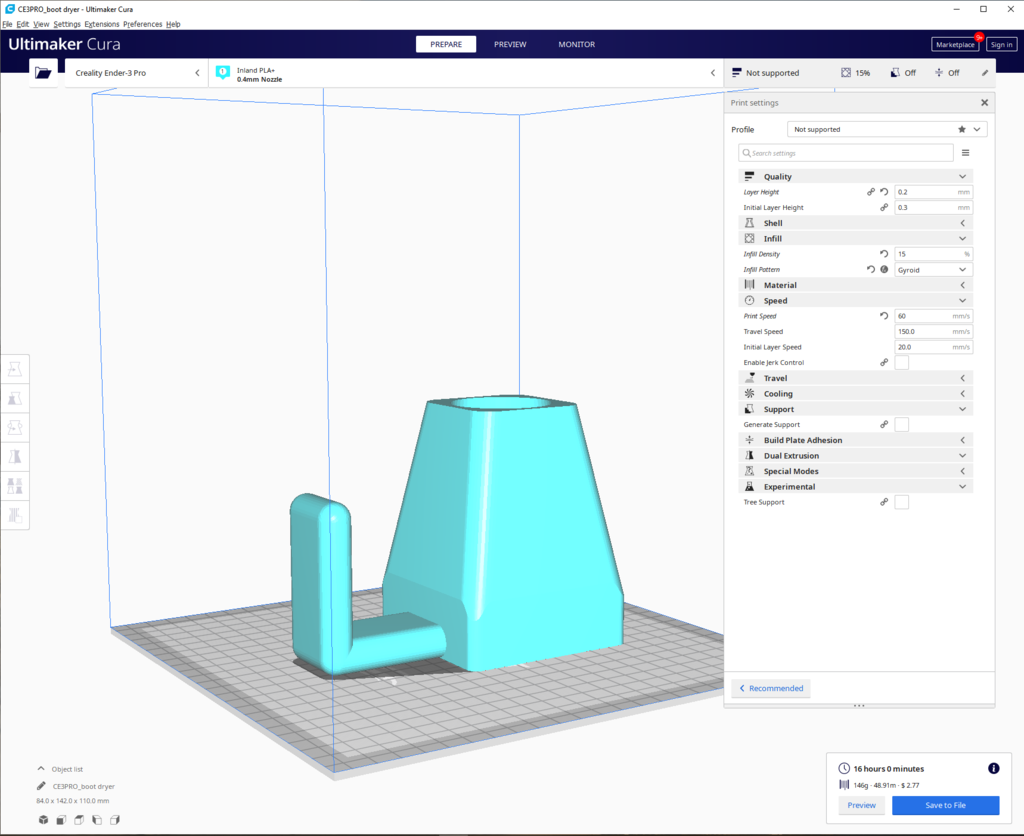 Free STL file Boot Dryer (for 80MM Fan)・3D printing model to download・Cults