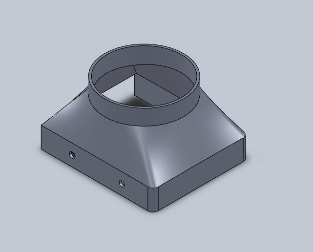 STL file Bmw E36 M3 Brake Duct 76mm Ait Intake・3D print design to