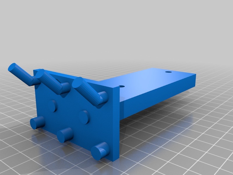 Extruder Pegboard Mount 3D model