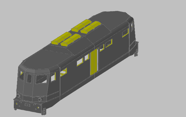 Fichier 3D locomotive électrique FS E424 H0 🚂・Modèle pour imprimante 3D ...