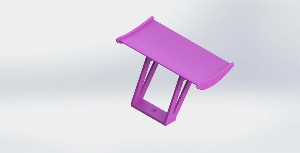 Free STL file Aleron para RC Spoiler (car) Spoiler for PC x1000