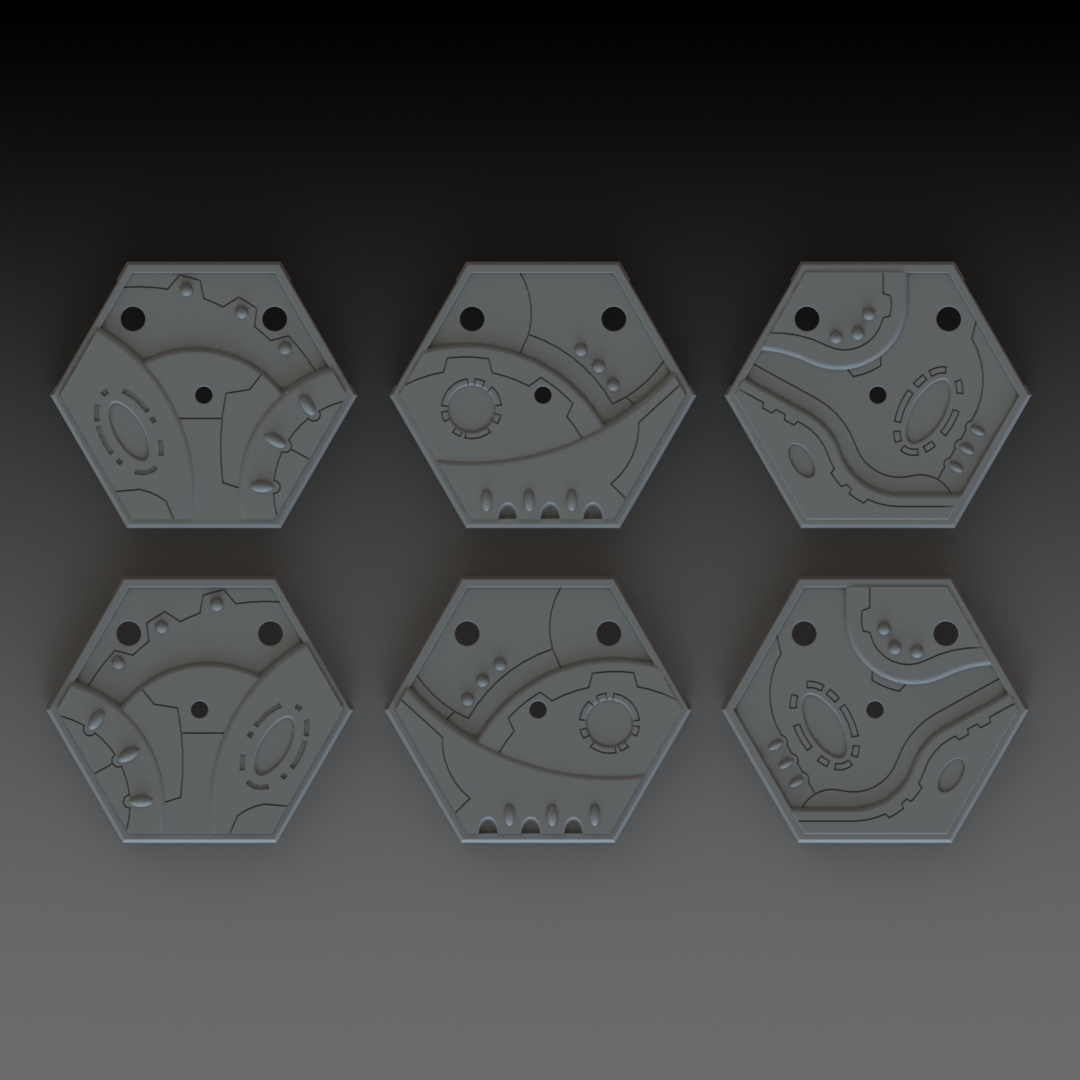 3D file Aeronautica Wraithstone Bases Collection 1・Model to download ...