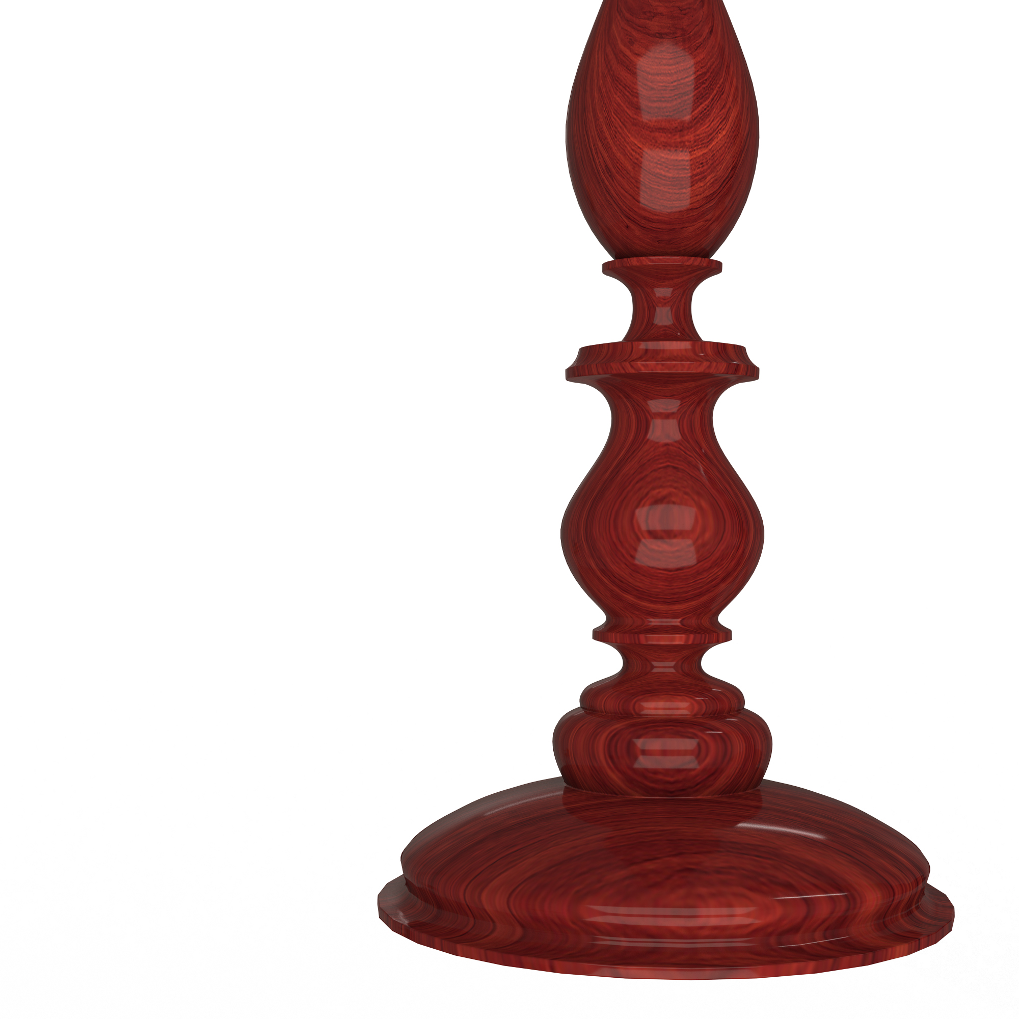 3D file Wood Candlestick 🪵・Template to download and 3D print・Cults