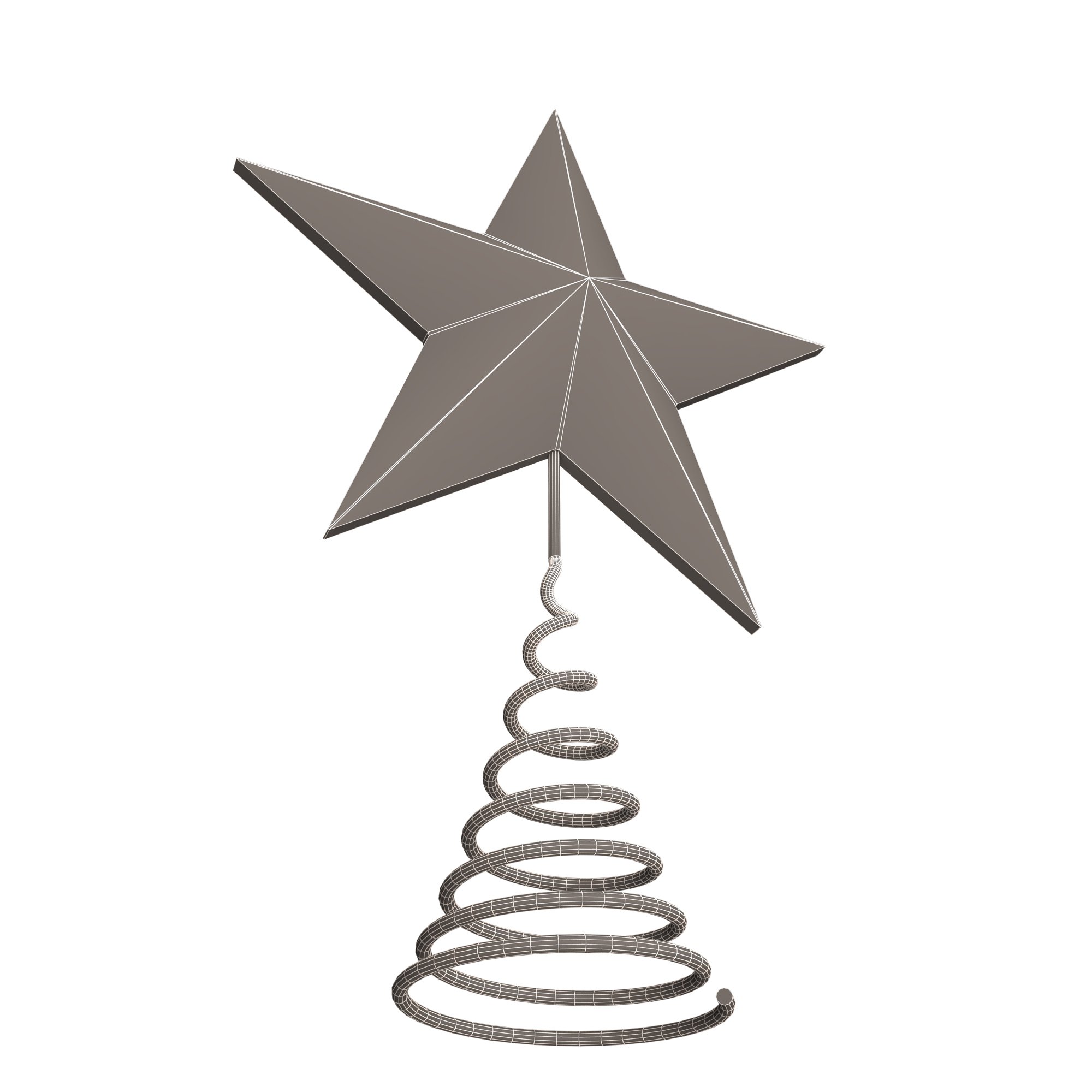 3D file Gold Star Tree Topper・3D printable model to download・Cults