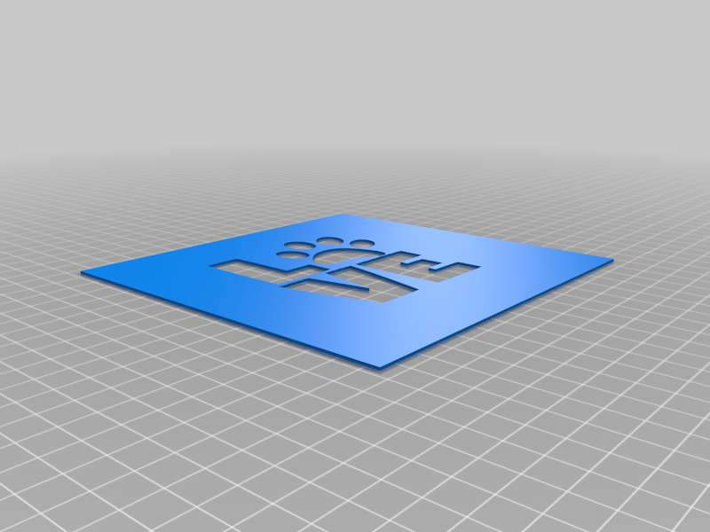Free STL file love with a paw print stencil ️‍🔥・3D printing design to ...