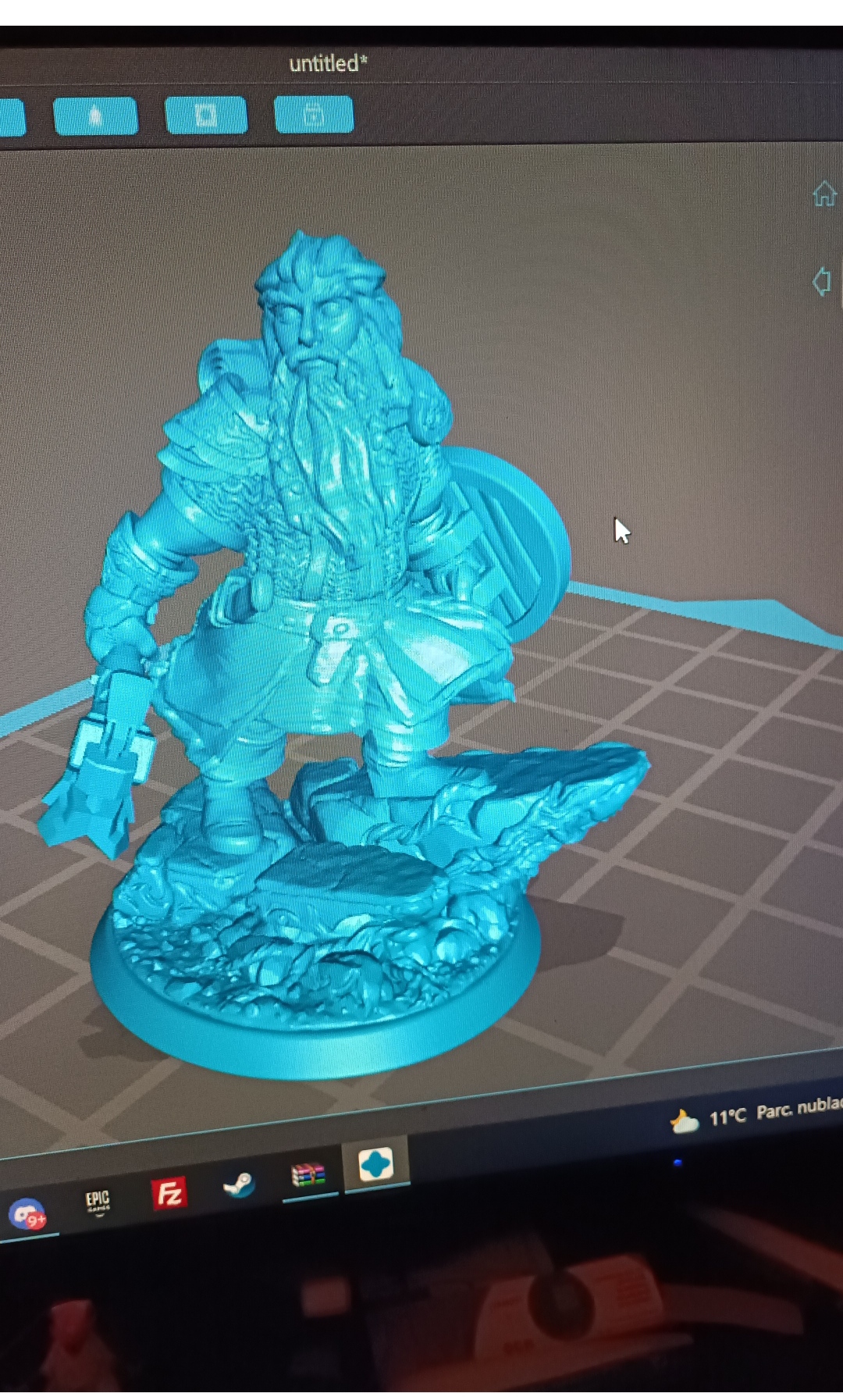 STL file Dwarf warrior・Template to download and 3D print・Cults