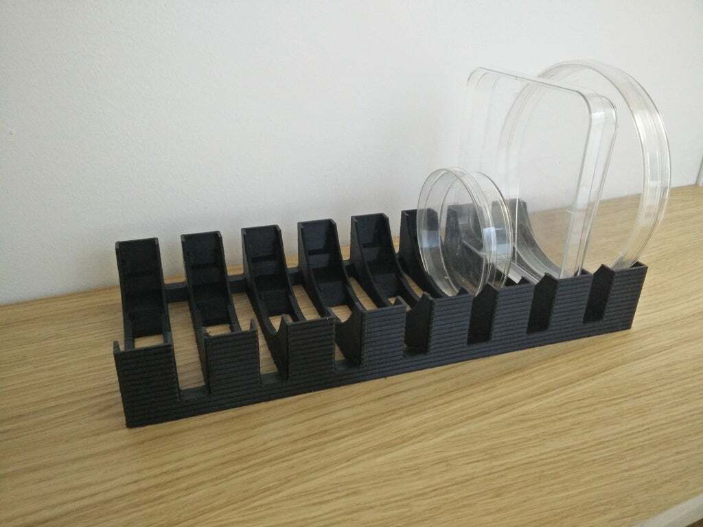 Descargar archivo STL gratis Soporte vertical para placas de Petri