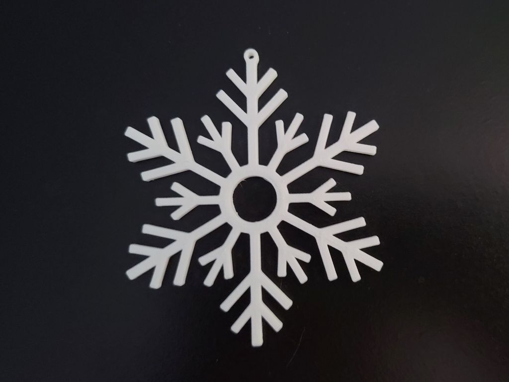Free STL file Snowflake Ornament ️・Template to download and 3D print・Cults