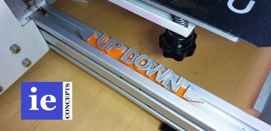 Fichier STL gratuit Bouton de niveau de lit Marqueur UP + Down ⬆️・Objet ...