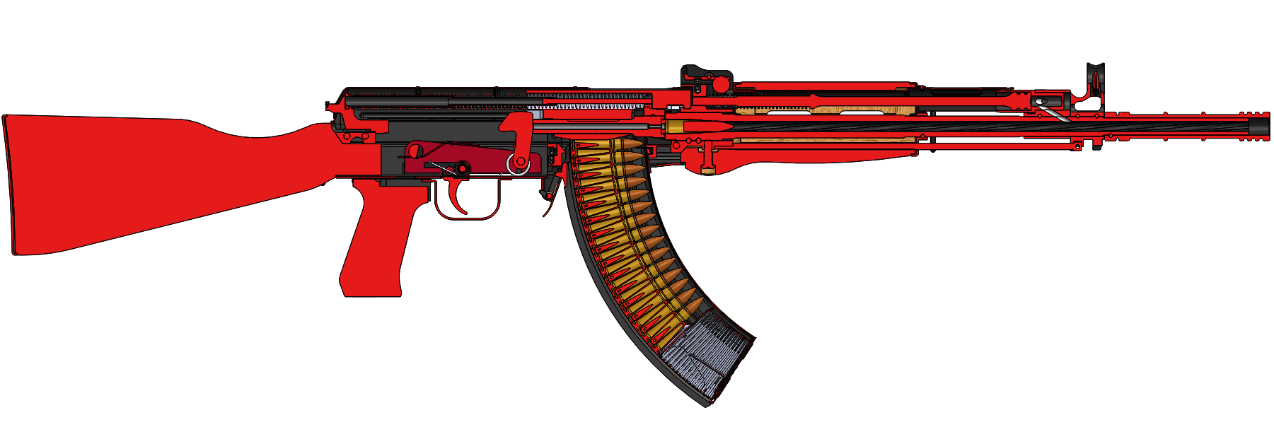 Fichier STL Fusil de type 81 (complet) / 81式自動歩槍 🧞‍♂️・Design pour ...