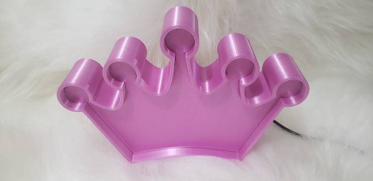 Pink Led Crown 3D printable Pink led crown lighting • made with Ender 3・Cults