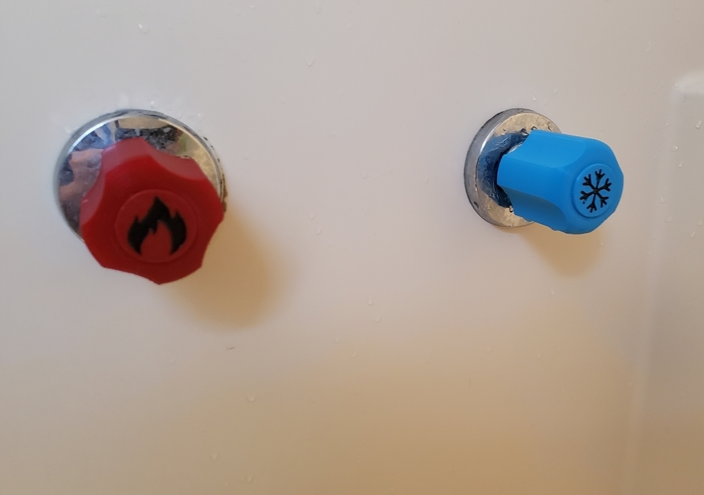 Free STL file Shower Knobs for 16 point broach Kohler・3D printing model