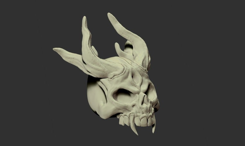 Horny Skull 3D model