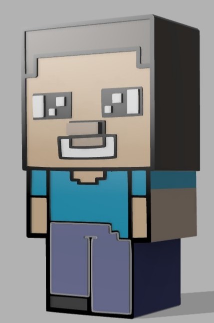 Free STL file Steve Minecraft pen holder・3D printer design to download ...