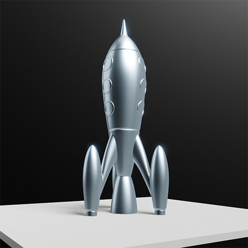 STL file Retro Rocket・Model to download and 3D print・Cults