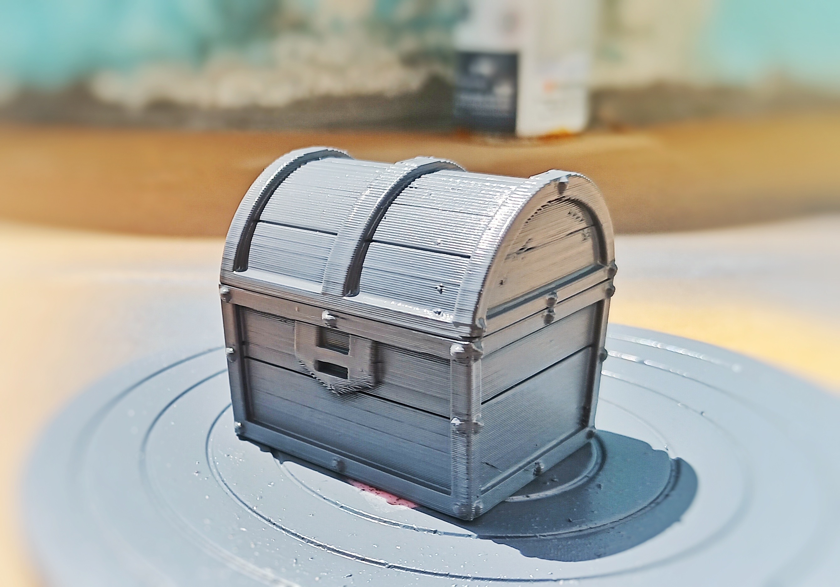 3D file Zelda Treasure Chest. (For storing Botw Amiibo Cards)・3D print