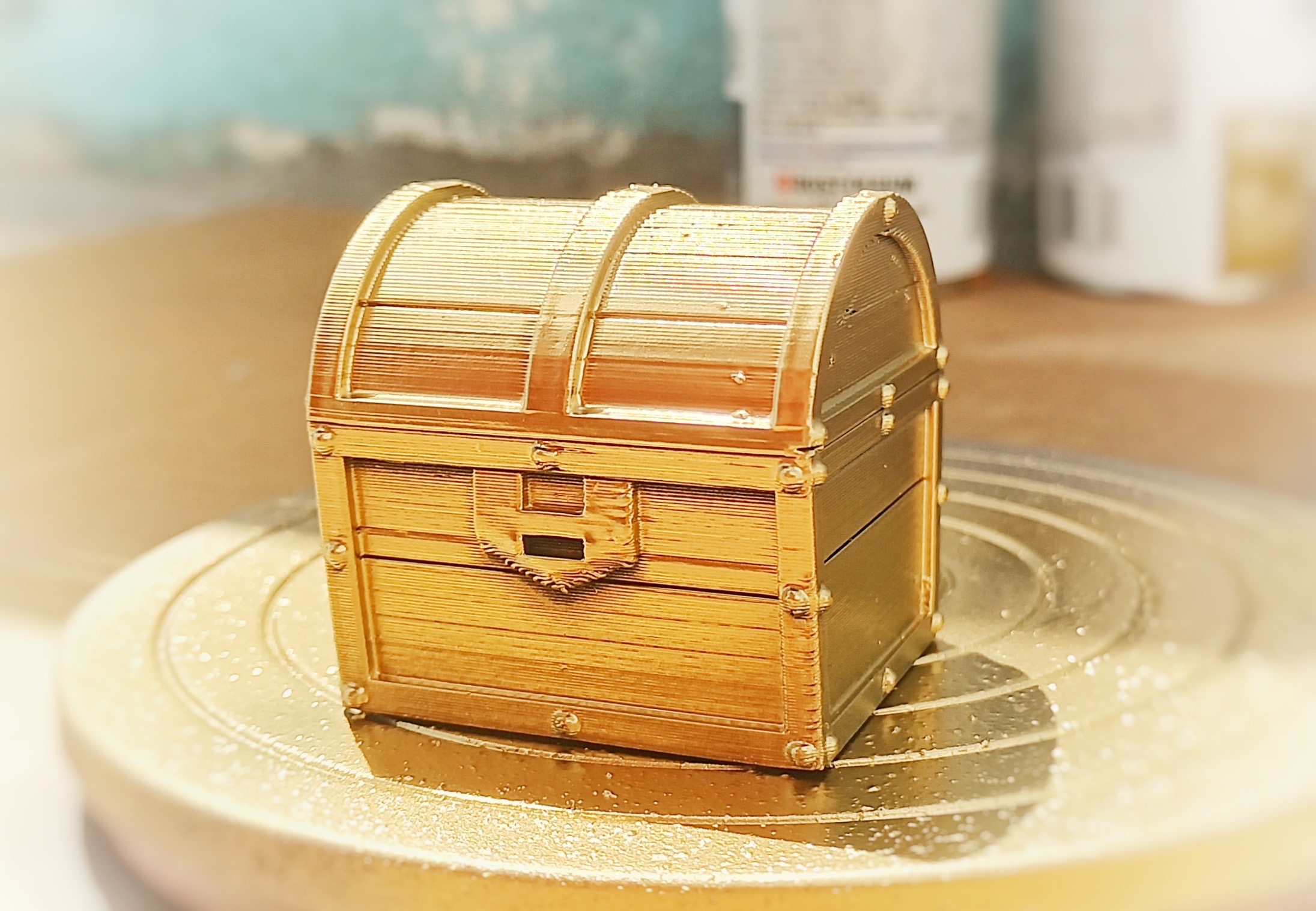 3D file Zelda Treasure Chest. (For storing Botw Amiibo Cards)・3D print