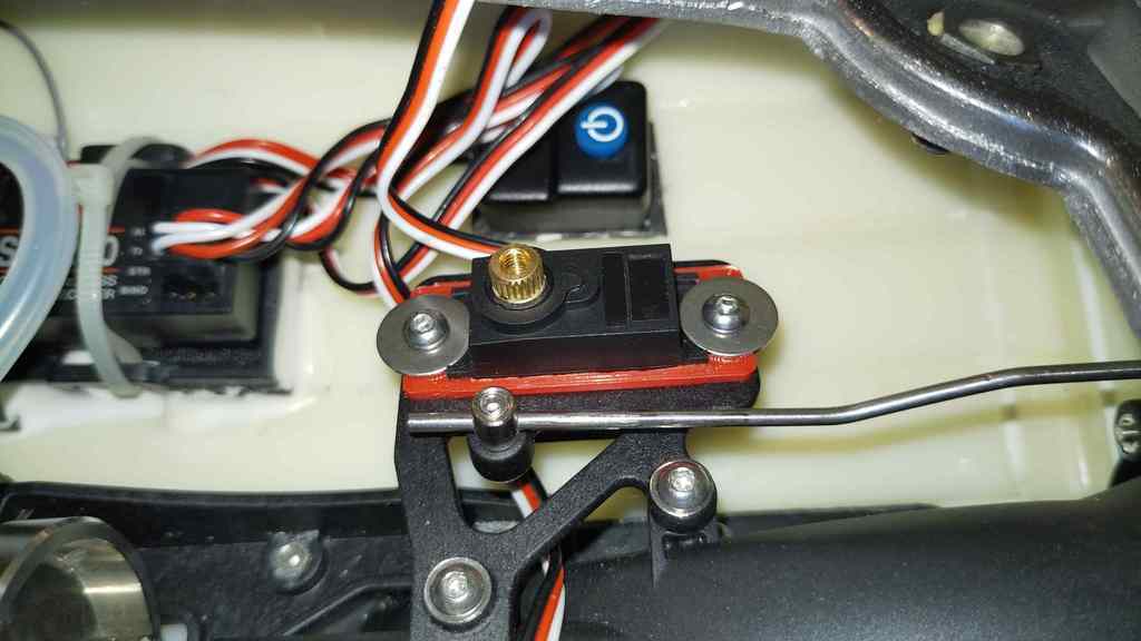 Free STL file ProBoat River Jet 23" mini servo adapter for trim 🚁・3D