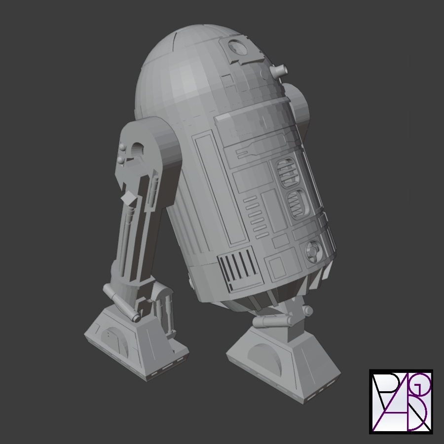 Free 3D file R2D2 (From Star Wars)・3D printable model to download・Cults