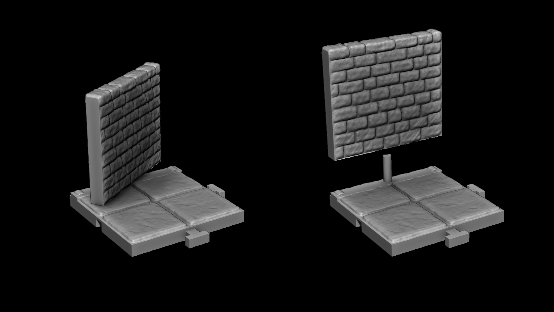 STL file Medieval modular dungeon tiles 🧩・3D print design to download・Cults