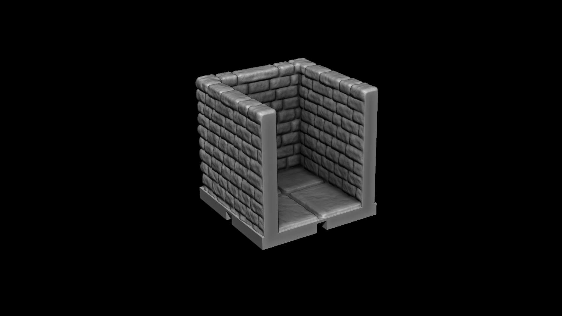 STL file Medieval modular dungeon tiles 🧩・3D print design to download・Cults