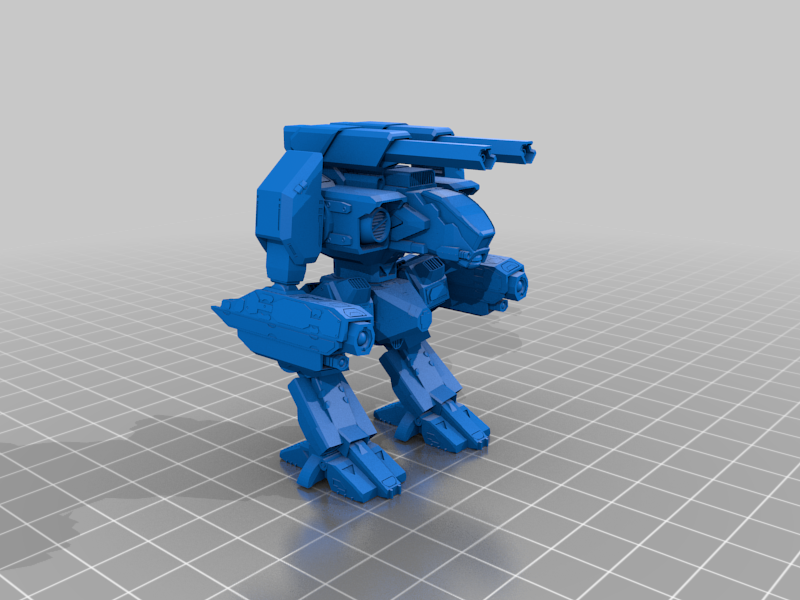 Free STL file Hyperion HYP-1 superheavy Battlemech・3D printable model ...