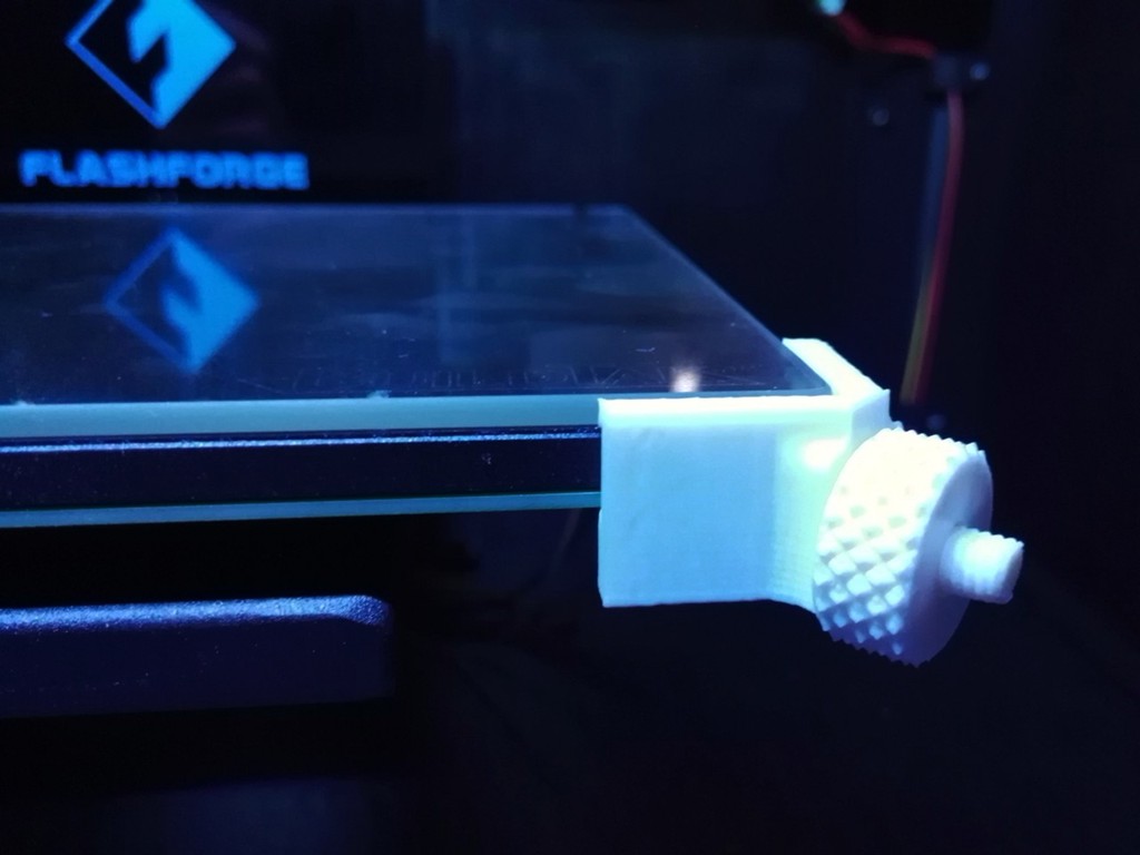 Customizable Adjustable Glass Bed Bracket for FlashForge Creator Pro etc