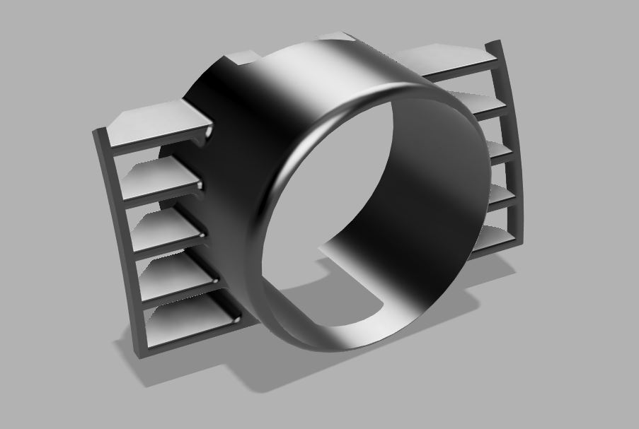 STL file VW Golf Mk5 GTI Boost Gauge Vent 5758mm 🏌️・Model to download