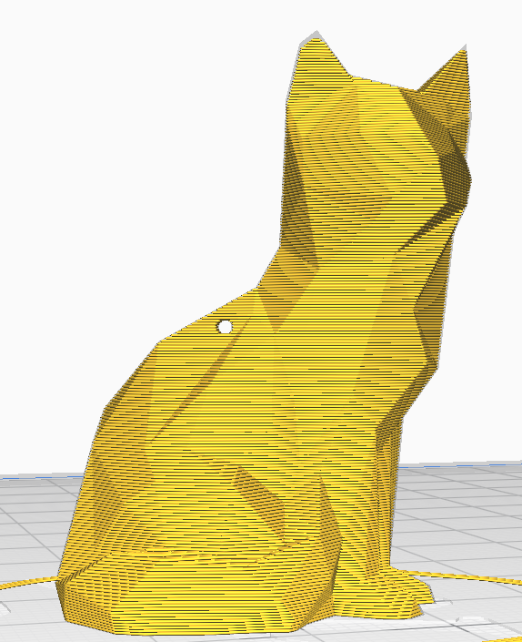 Free 3D file Low Poly Sitting Cat keychain mix 🐱・3D print design to ...