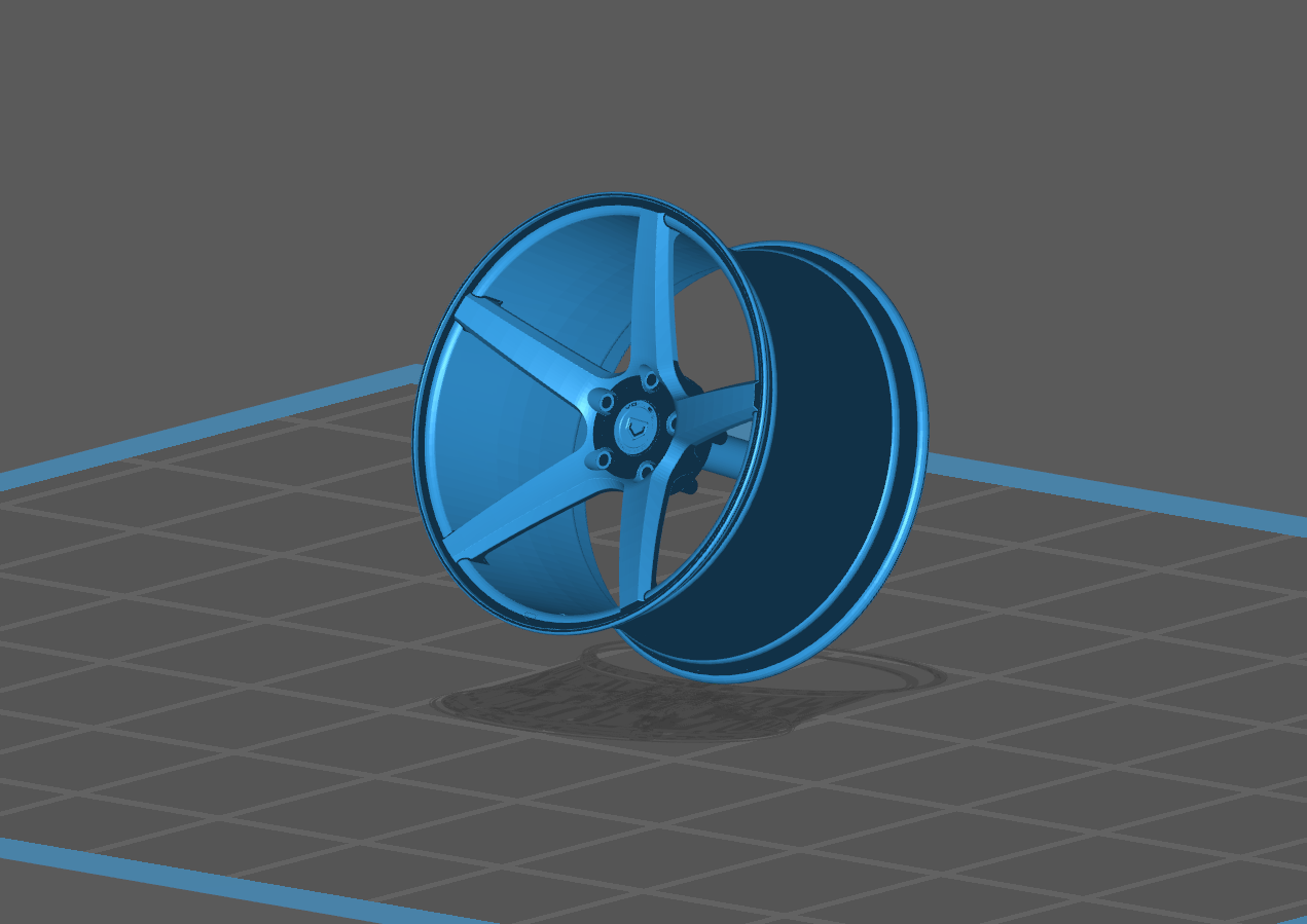 Resin 15-Inch Chrome Reverse Wheels, W/ Wide Whitewalls,1/24 1/25
