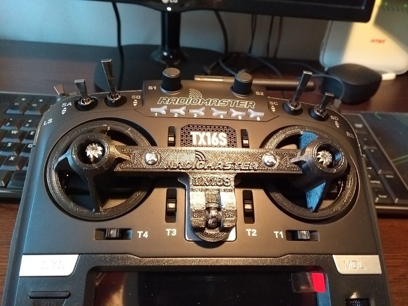 Free STL file Radiomaster TX16S gimbal protection remix from thing