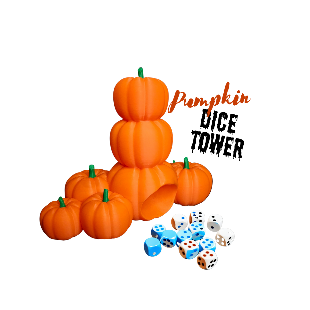 Free STL file Pumpkin Dice Tower 🎃・Template to download and 3D print・Cults
