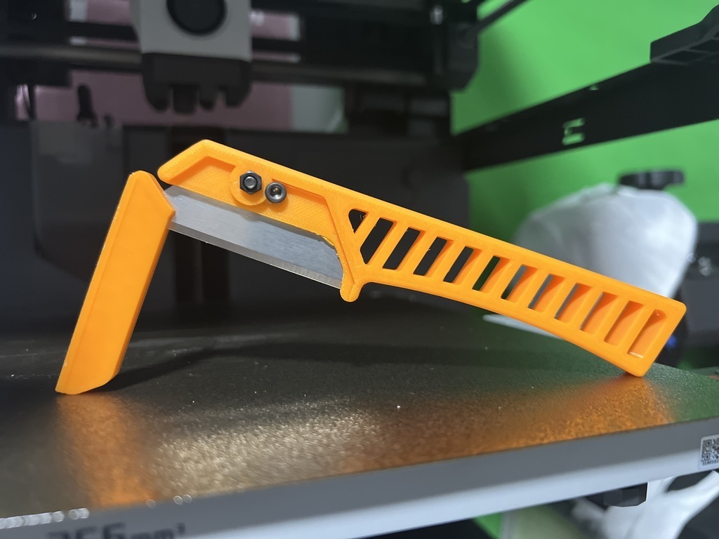 Free 3D file Fixed blade utility knife handle WITH Sheath / Blade Cover