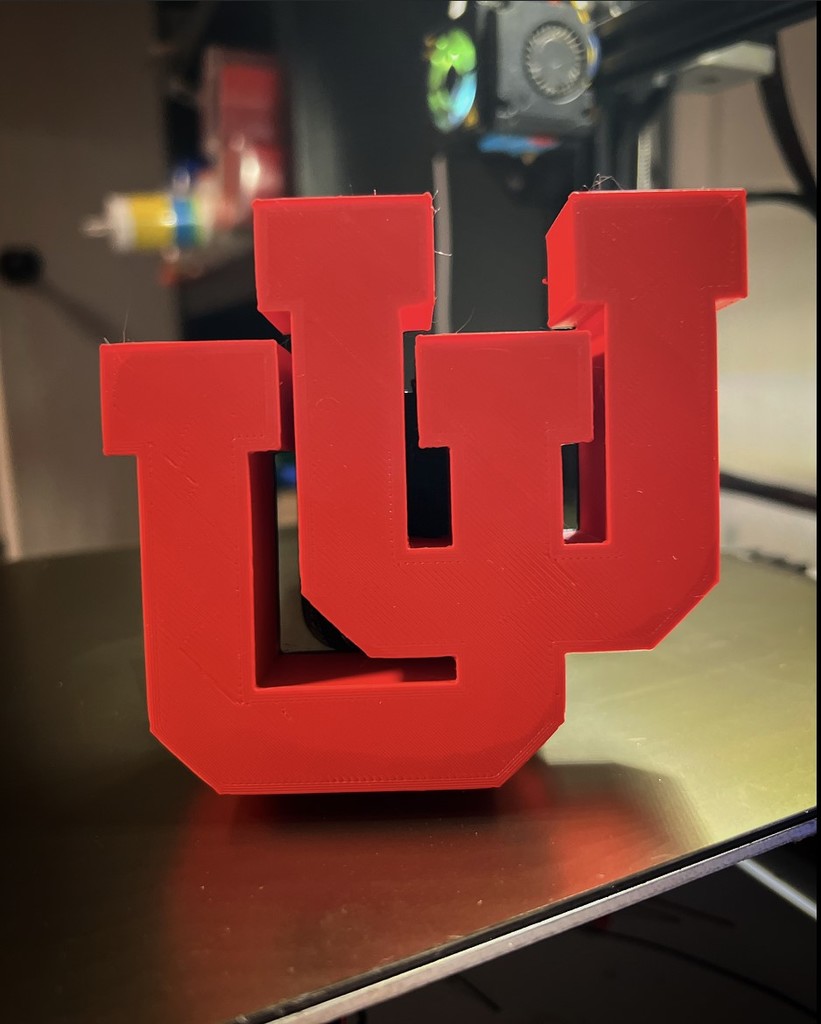 Free STL file Utah Utes Trailer Hitch Insert_Cover 🚐・Design to download