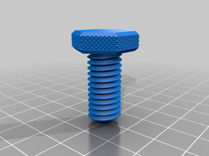 Free STL file Functional Knurled Bolt and Nut・Model to download and 3D