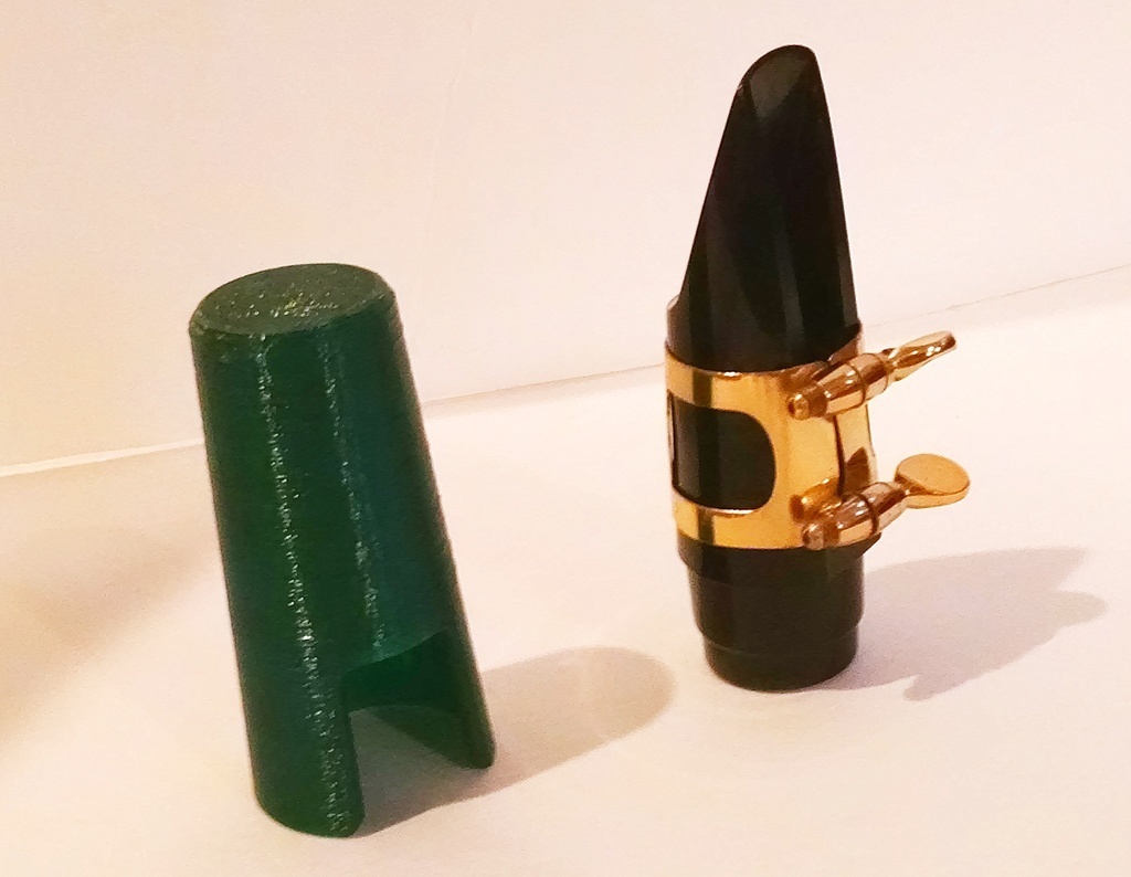 Free STL file Alto Saxophone mouthpiece cover・3D printer model to