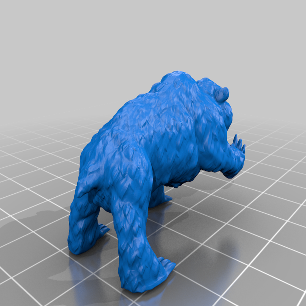 Free STL file Bear Miniature 🐻・Object to download and to 3D print・Cults