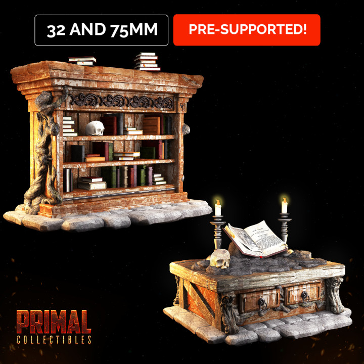 3d-file-bookcases-and-altar-dungeons-and-dragons-hero-quest-3d