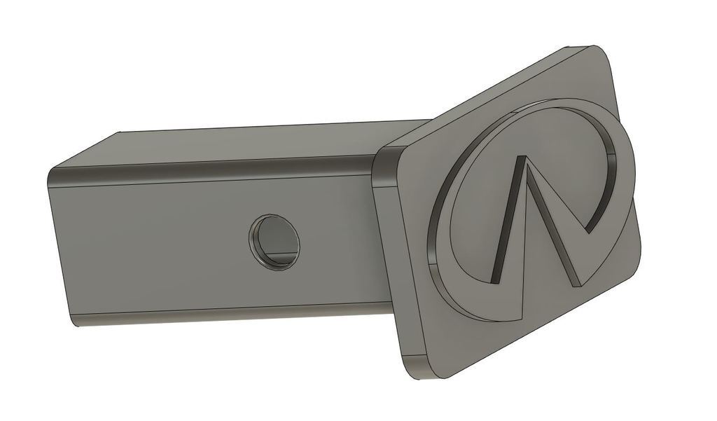 Free STL file Hitch Receiver Cover Infiniti・3D print object to