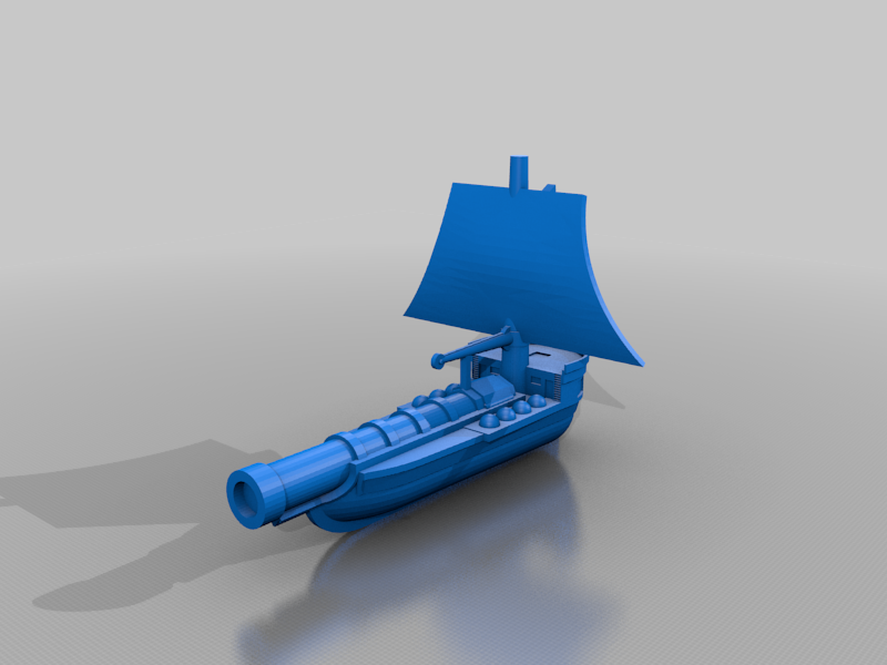 Free 3D file Great Bombard Ship・3D print design to download・Cults