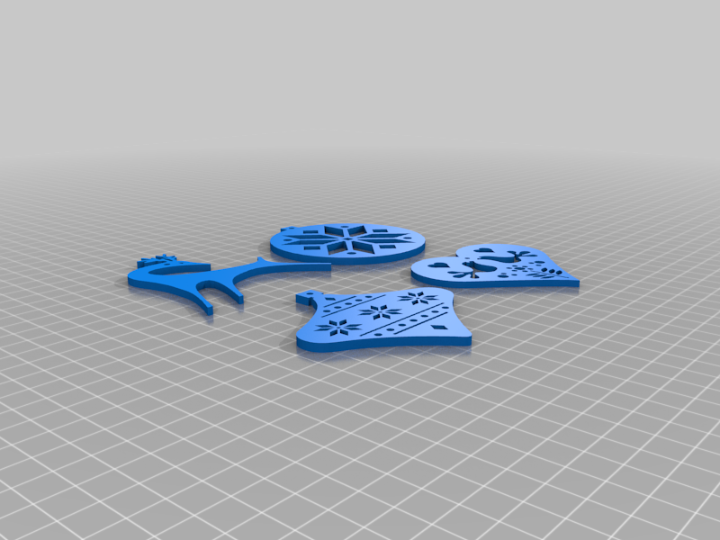 Free 3D file Christmas ornaments 🎄・3D printer design to download・Cults