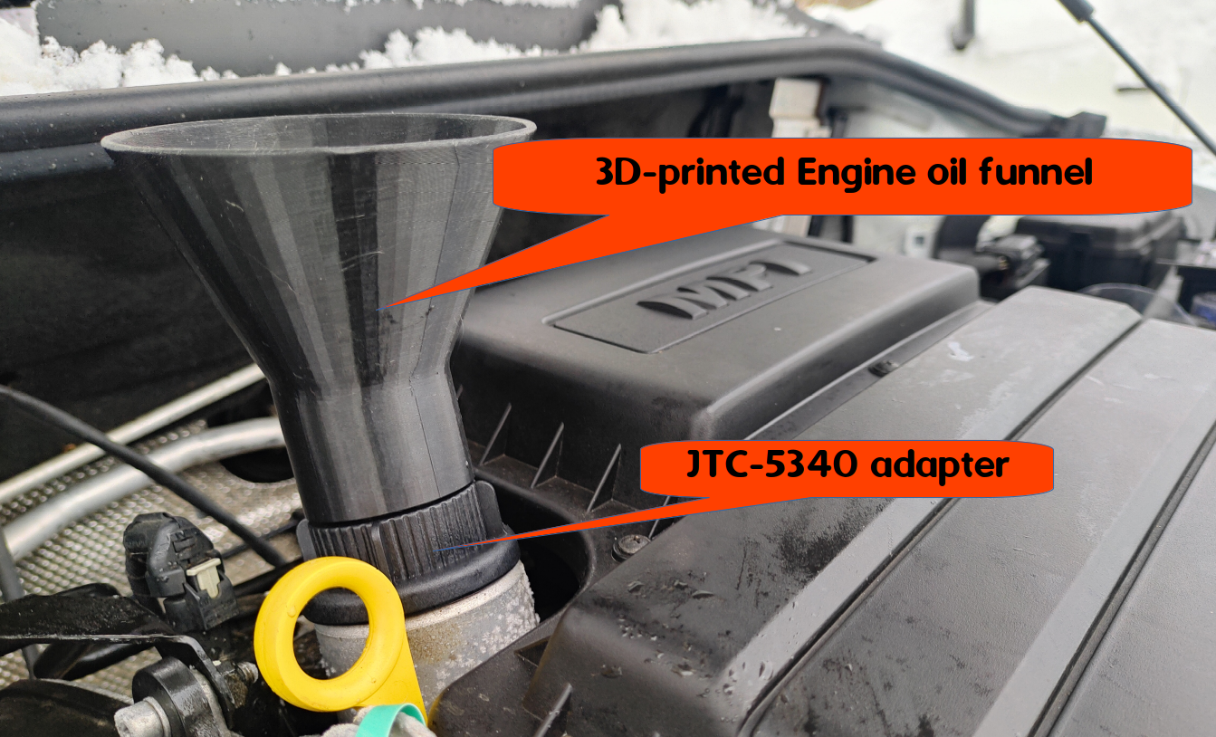 STL file Engine oil funnel for VAG・3D print object to download・Cults
